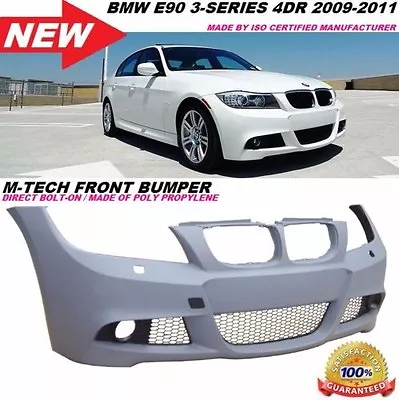 09-11 BMW E90 3-Series 4Dr M-Tech Style Front Bumper Kit W/ Fogs 325I 328I 335I • $1199