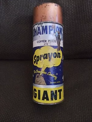 Vintage Champion Copper Plate 616 Sprayon Spray Paint Can Paper Label • $9.99