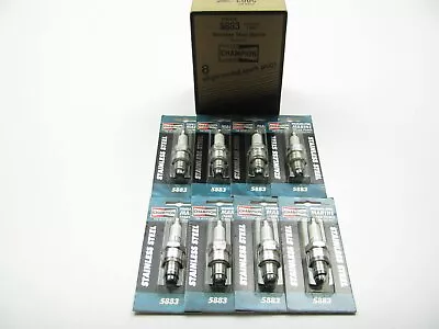 (8) Champion 5883 / QL78C Stainless Steel Marine Spark Plugs 14mm Thread 13/16  • $15.95