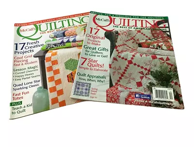 2 McCalls QUILTING Magazines The Best Of American Quilting July/Aug Nov/Dec 2014 • $10.30