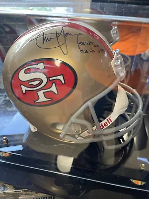 Steve Young Autographed SB XXIX MVP 49ers Replica Helmet W/ COA & Display Case • $850