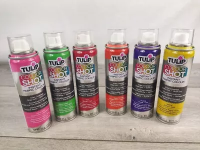 Fabric Colour Spray Paint Instant Washable Colour Shot Tulip Upcycle Renew • £6.75