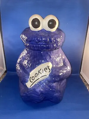 Vtg Cookie Monster Ceramic Cookie Jar #970 Sesame St. 1970's Muppets Inc • $58.50