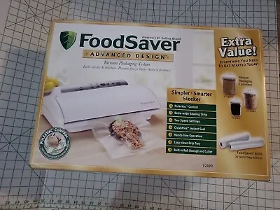 $110 • Buy Foodsaver Vacuum Sealer V2490 Advanced W/ Vacuum Rolls Open Box
