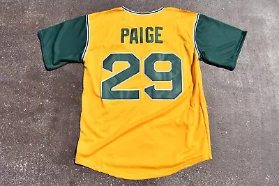 New Satchel Paige Athletics A's Yellow Baseball Jersey Adult Men's Large • $49