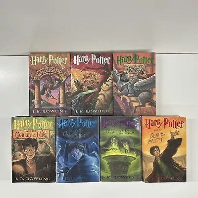 Harry Potter Hardcover Book Set 1-7 First Edition • $19.43