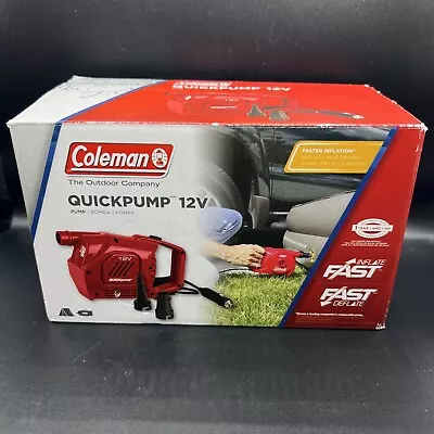 Coleman 12v Plug-in Quickpump Air Pump TESTED Complete • $19.99