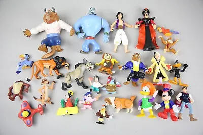 Vintage Disney Figure Lot 90's Toys Aladdin Genie Lion King Mickey Mouse • $27.99