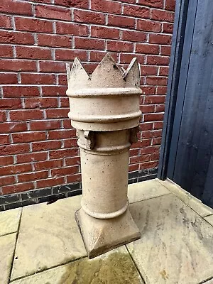 Antique Victorian Crown Top Chimney Pot • £60