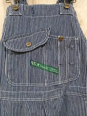 Vntg Key Imperial Overalls Mens 34x34 (33) Hickory Aristocrat Conductor Striped • $49.95