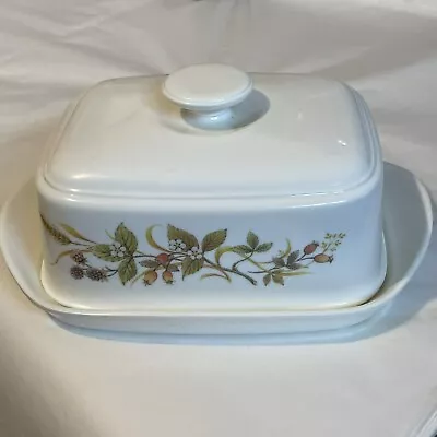 M&S Butter Dish Harvest Country Farmhouse Melamine  Vintage Breakfast Tableware • £9.99