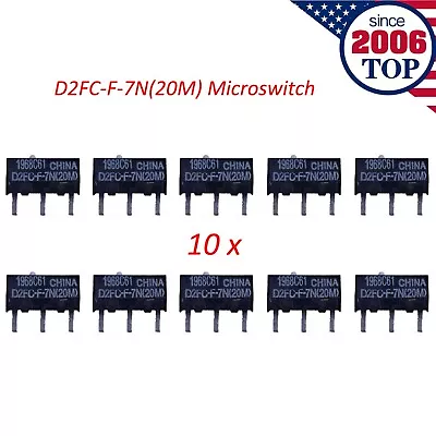 10PCS OMRON Mouse Micro Switch Microswitch D2FC-F-7N(20M) Mouse Button Fretting • $9.99