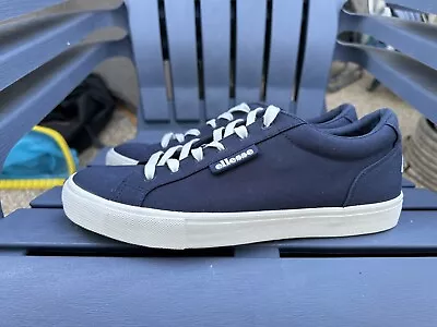 Preowned Ellesse Heritage  Stefania Vulc Navy Blue Canvas  Sneaker 10.5 NOIB • $28