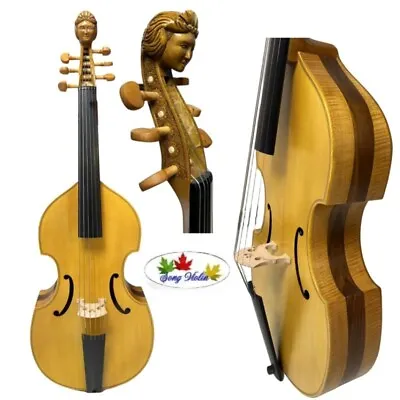 Baroque Style Song Maestro 6 String 27  Viola Da Gamba carving Angel Scroll • $799