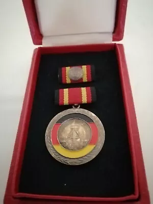 Cased G D R Medal Of Merit Inscibed Verdienstmedaille Der Ddr • £39.99