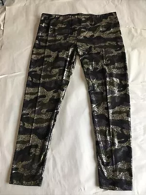 Nwt Nobo Black & Metallic Camo High Rise Sueded Leggings Xxxl/3xg (21) Nwt • $10.89