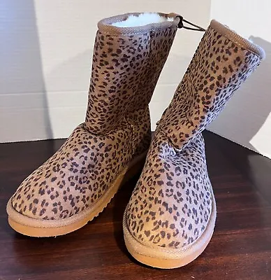 Vintage Aeropostale Women's Leopard Booties Size 8 NWT • $59.95