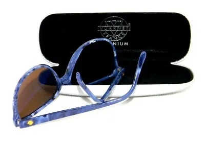 Sunglasses Blue Vuarnet Cat Eye Vintage 2467 Glasses Brown PX2000 New • $117.10