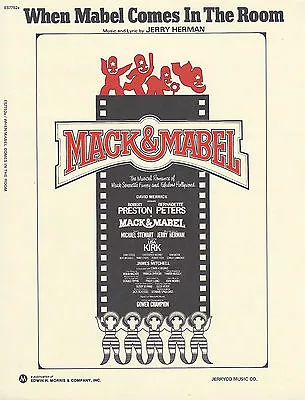 Jerry Herman  MACK & MABEL  Robert Preston / Bernadette Peters 1974 Sheet Music • $29.99