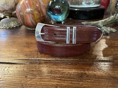 Randell Moore RDM James Reid Dgn Sterling Silver Belt Buckle 33-34-1.25”🦎✅ • $575