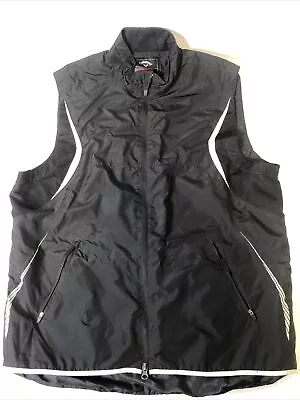 CALLAWAY TOUR AUTHENTIC Full Zip Performance Vest Light Jacket Size Large • $22