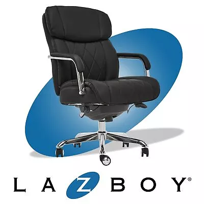 La-Z-Boy Sutherland Quilted Leather Executive Office Chair - • $250.12