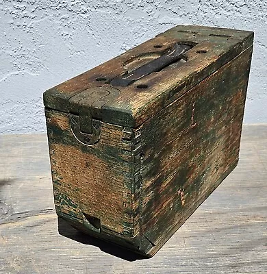 Vintage Antique Ww1 Era Us Military Wood Ammo Box • $120