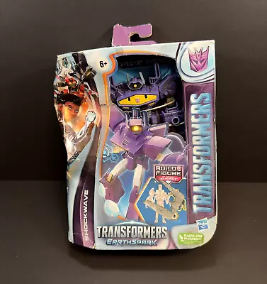 Transformers EarthSpark Deluxe Class Shockwave Action Figure Toy BAF - DMG Box • $15.75