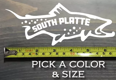 South Platte River Sticker Decal Fly Fishing Colorado Trout Dry Wet Sage Deckers • $8.99
