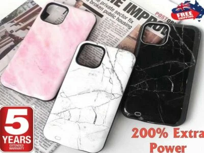 $38.85 • Buy External Power Charger Battery Case Charging Cover For IPhone 12 11 Pro Max 8 X