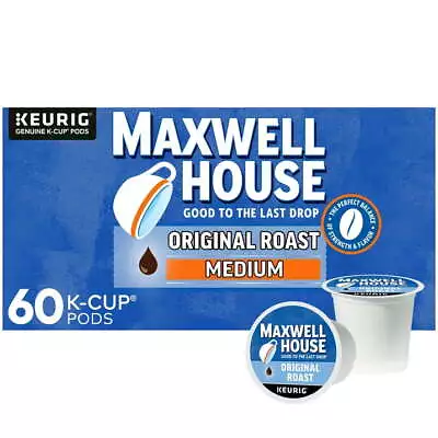 Maxwell House Original Roast Medium Roast K-Cup® Coffee Pods 60 Ct. Box • $24.20