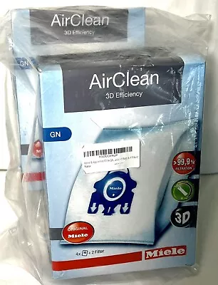 2 Boxes Of  Miele GN Vacuum Bags 3D AirClean Total Item: 8 HEPA Bags & 4 Filters • $44.99