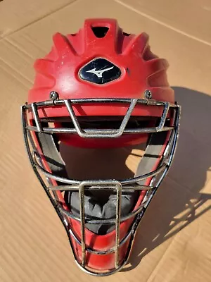 Mizuno Samurai Catchers Mask Youth 6 1/2 - 7 1/4  Model MSCHY200 Red • $50