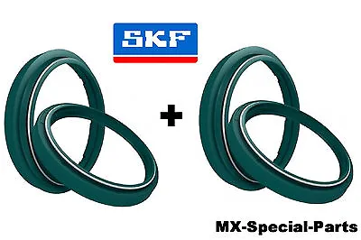 2x SKF Fork Gaskets + Dust Caps Marzocchi 45 Tm MX 125 250 300 (1996-2004) • $114.09