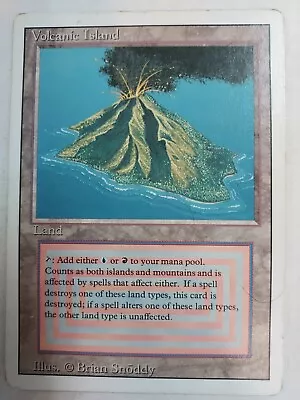 MTG Magic The Gathering MP REVISED VOLCANIC ISLAND • $599.95