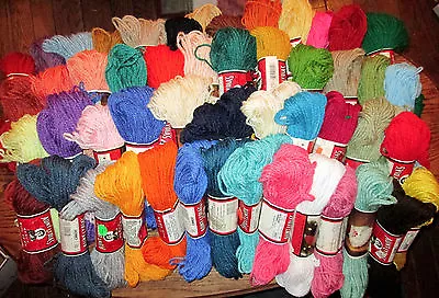 Vintage Aunt Lydia's Heavy Rug Yarn 60 Yard Skeins -Polyester - 50 Colors • $4.95