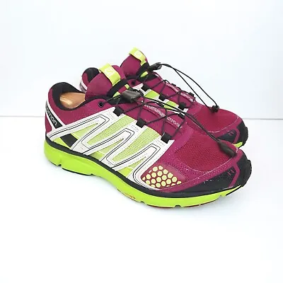 Salomon UK 8.5 X-Mission 2 Trail Running Shoes Women's Purple Contragrip Trainer • £22.99