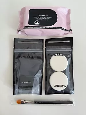 NEW MAC Mixed LOT Make Up Brush Sponges Pencil Sharpener Micellar Wipes • $69.99