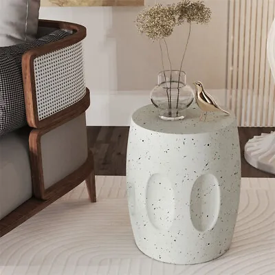 Unique Lightweight Concrete Side Table Stool Accent Table Small Coffee End Table • $69.91