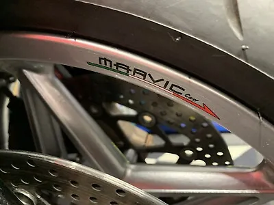 Marvic Wheel Rim Stickers X 4 Front And Rear MV Agusta Ducati Aprilia Bimota • $12.45