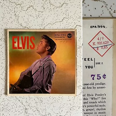 Elvis Presley Volume III GERMANY RCA EPA 994 Rock 45 US Forces In Europe Vinyl • $24.99