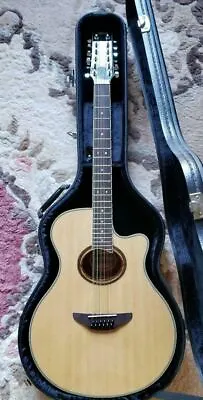 Electric Acoustic Guitar YAMAHA APX-700Ⅱ-12 NT Natural 12 Strings With Hard Case • $1158