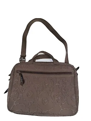 VERA BRADLEY Weekender Travel Bag Brown Microfiber Bag Purse Handbag • $25