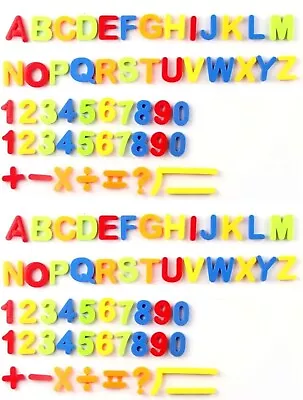  Magnetic Letters Alphabet Numbers Educational Toy Fridge Magnets UK • £6.99