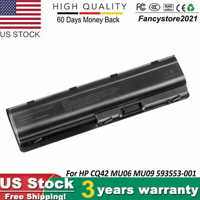 For HP MU06 MU09 SPARE 593554-001 593553-001 Notebook Laptop Battery G6 CQ42  • $14.95