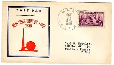 USS Helena Last Day At The 1939 New York World's Fair 31 Oct 1939 • $7.50