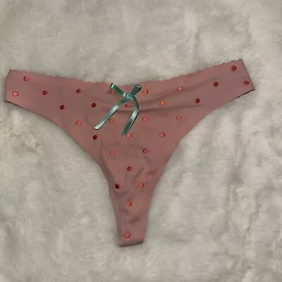 Vintage 2008 Victoria's Secret Angels Secret Embrace Low-Rise Thong Panties Med • $18