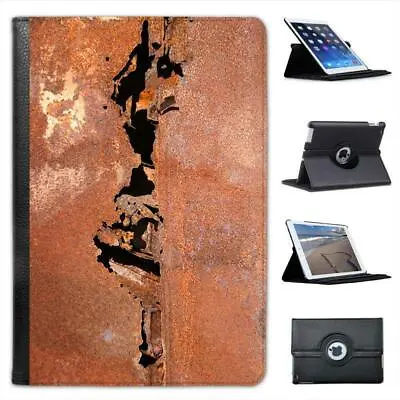 Rusted Metal Folio Leather Case For IPad Mini & Retina • £11.99