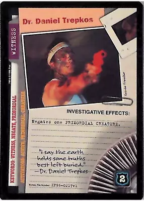 X-Files CCG Dr. Daniel Trepkos XF96-0217v1 • $3.99