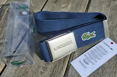 Lacoste Woven Engraved Buckle Belt (Multiple Sizes Available) • £34.95